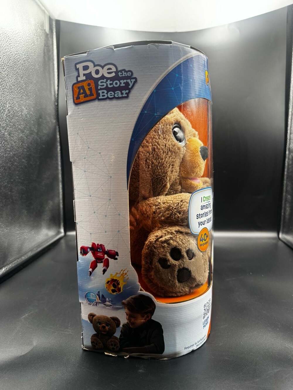 PLAi Poe the AI Story Bear Interactive Plush Toy - Picture 4 of 4